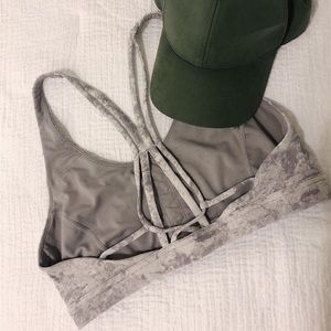 LULULEMON | Strappy Marble Sports Bra |